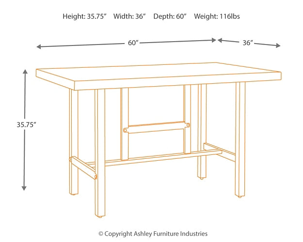 Kavara RECT Dining Room Counter Table