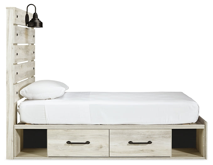 Cambeck  Panel Bed With 2 Storage Drawers