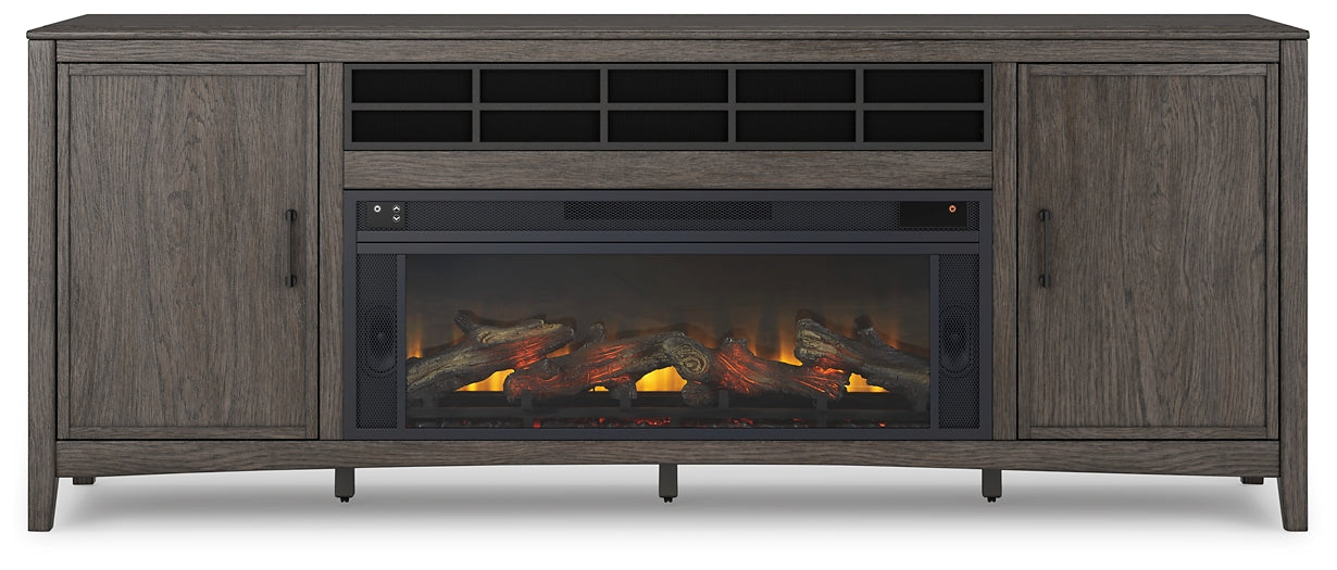 Montillan 84" TV Stand with Electric Fireplace