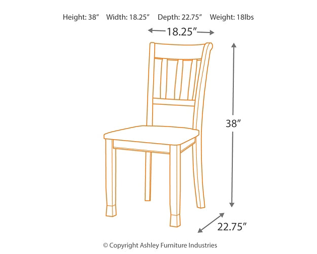 Owingsville Dining Room Side Chair (2/CN)