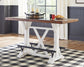 Valebeck Counter Height Dining Table and 4 Barstools