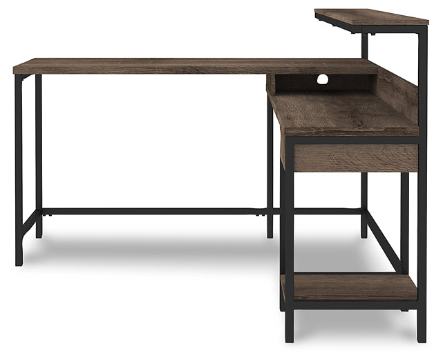 Arlenbry L-Desk with Storage